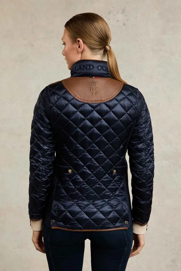 Women Diamond Quilt Classic Jacket Ink Navy Holland Cooper Jackets
