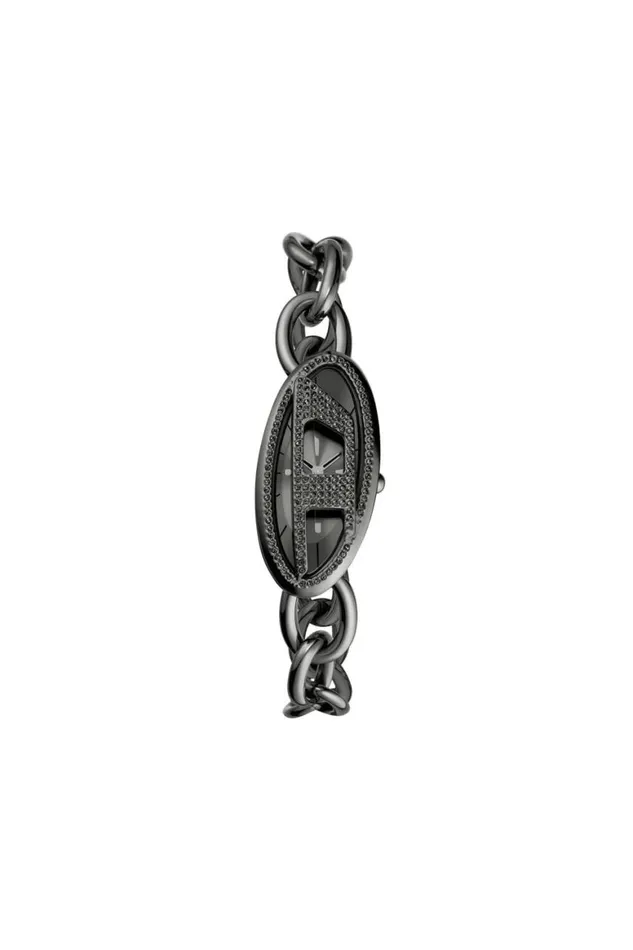 Women Diesel Caps Hats and Scarves DZ5615 WATCH Black