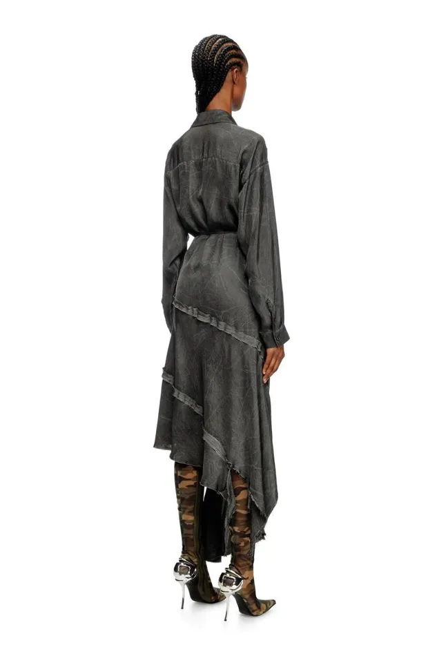 Women Diesel Dresses DRAVENQ1 Dark Grey Women Diesel Dresses DRAVENQ1 Dark Grey