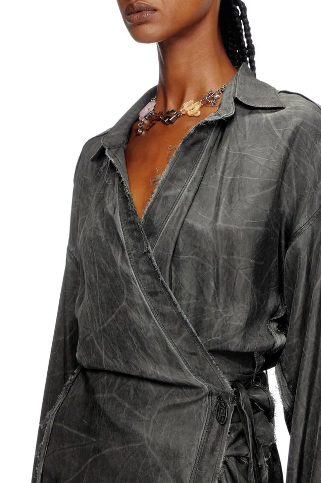 Women Diesel Dresses DRAVENQ1 Dark Grey Women Diesel Dresses DRAVENQ1 Dark Grey