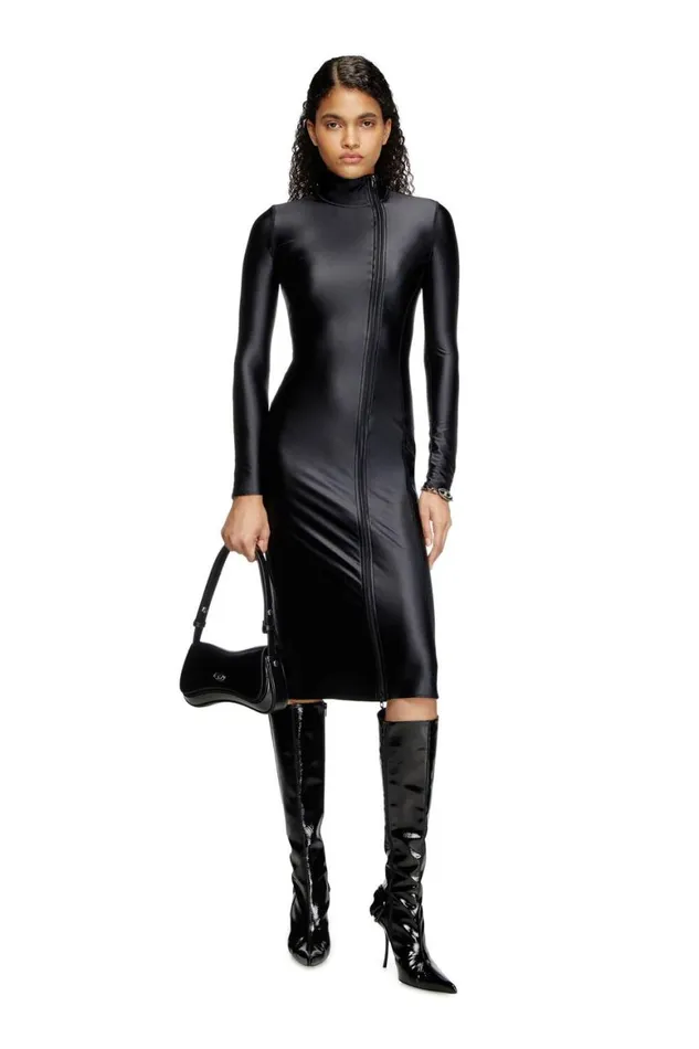 Women Diesel Dresses DSILVER Black