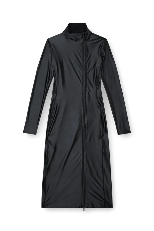 Women Diesel Dresses DSILVER Black Women Diesel Dresses DSILVER Black