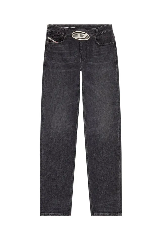 Women Diesel Jeans Regular Jeans 1988 DArk 0CKAH Blackdark Grey