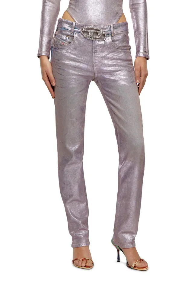 Women Diesel Jeans Regular Jeans 1989 DMine 0PGAP Pink