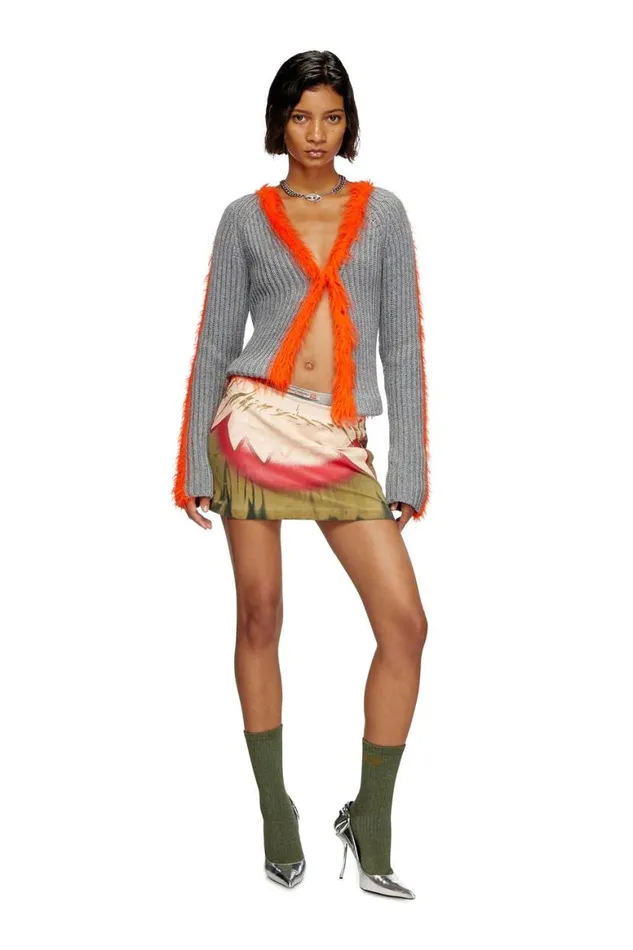 Women Diesel Knitwear MTANITA Greyorange