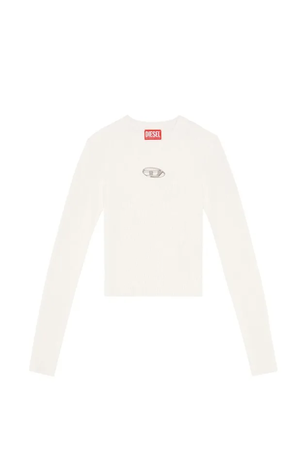 Women Diesel Knitwear MVALARY White