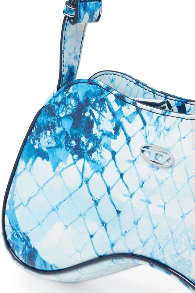 Women Diesel Play Bags PLAY SHOULDER Azure Women Diesel Play Bags PLAY SHOULDER Azure