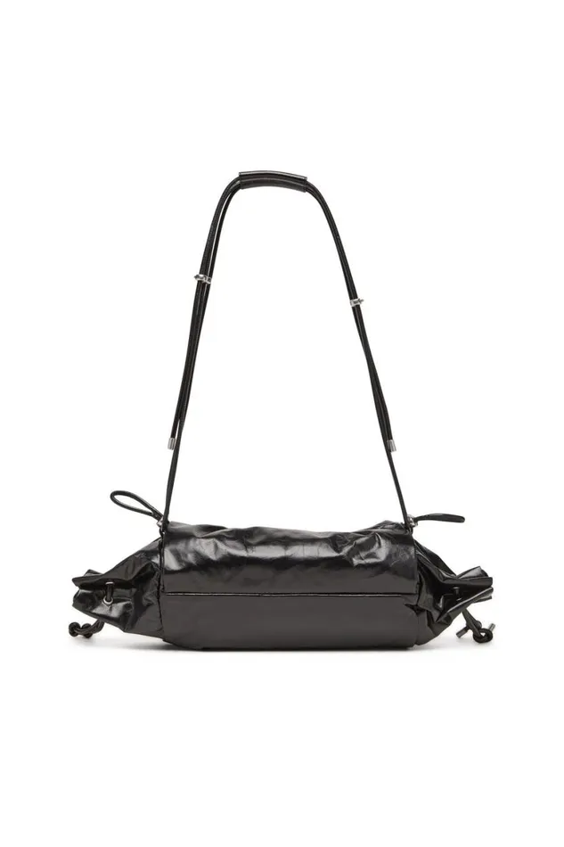 Women Diesel Shoulder Bags SCRUNCHD SHOULDER M Black