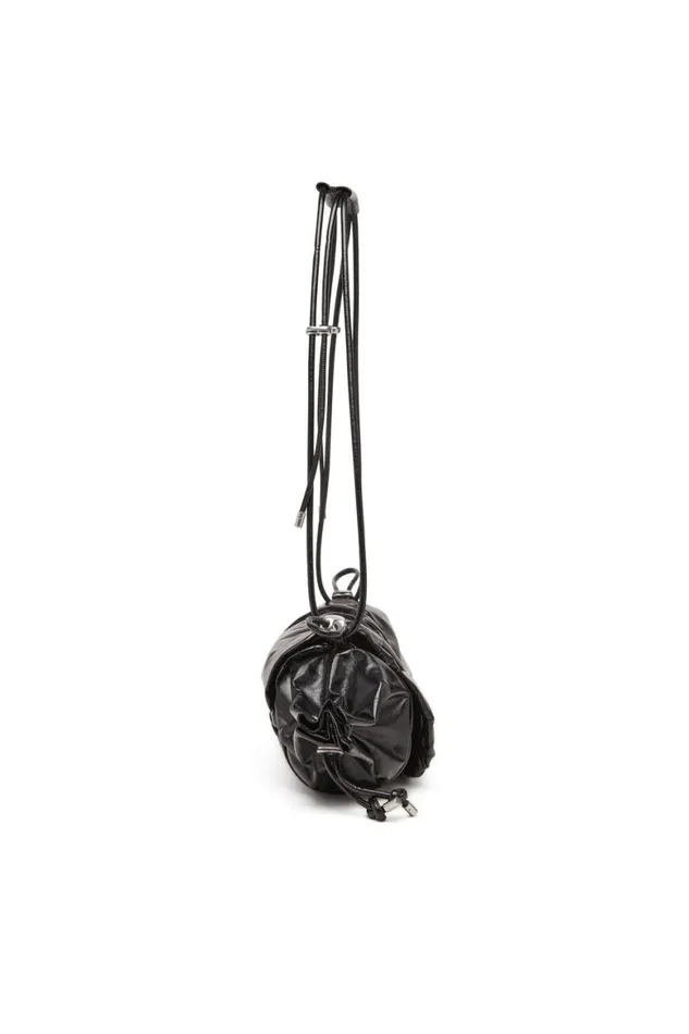 Women Diesel Shoulder Bags SCRUNCHD SHOULDER M Black