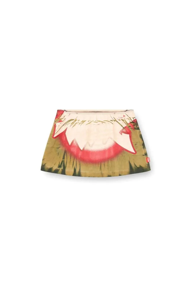 Women Diesel Skirts OHUNTQ1 Military Green Women Diesel Skirts OHUNTQ1 Military Green