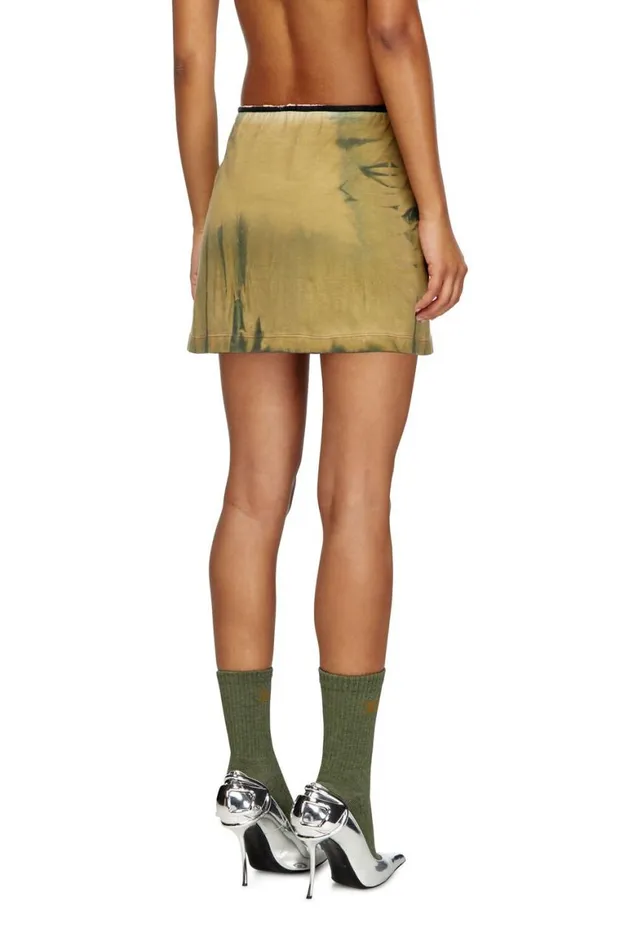 Women Diesel Skirts OHUNTQ1 Military Green Women Diesel Skirts OHUNTQ1 Military Green