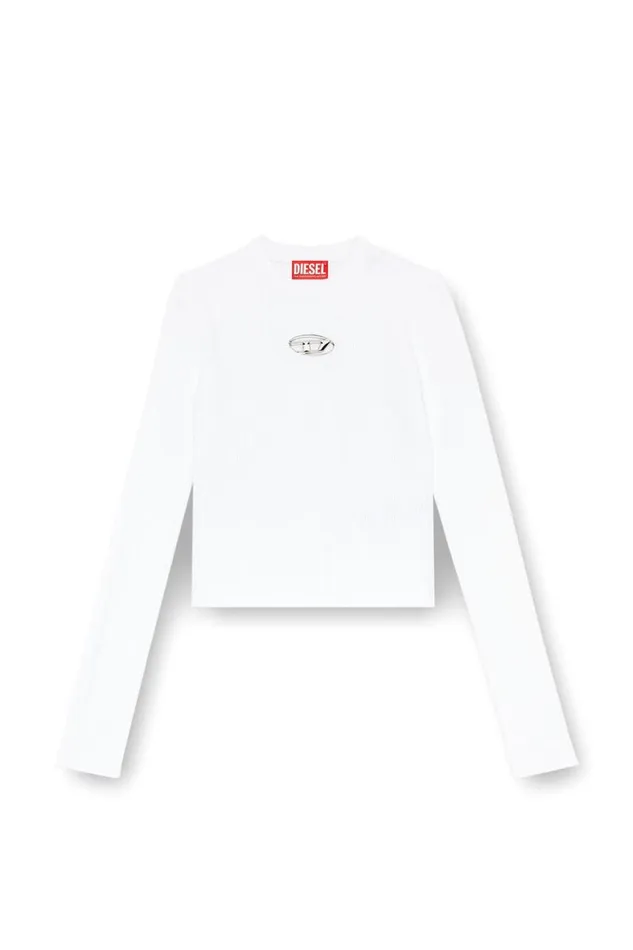 Women Diesel TShirts and Tops MVALARI White Women Diesel TShirts and Tops MVALARI White
