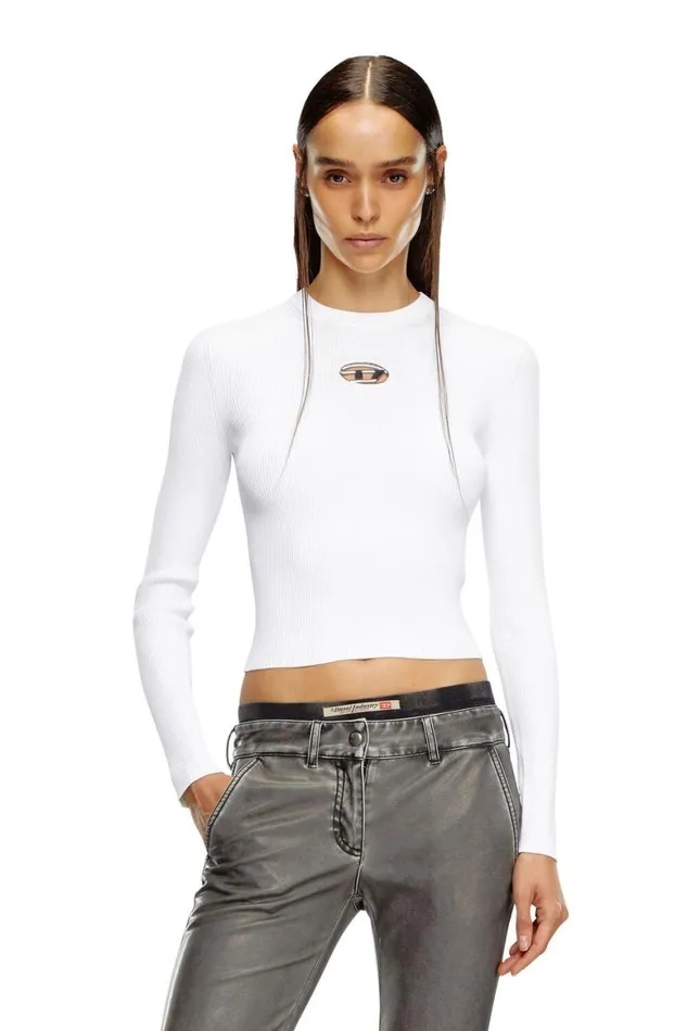Women Diesel TShirts and Tops MVALARI White Women Diesel TShirts and Tops MVALARI White
