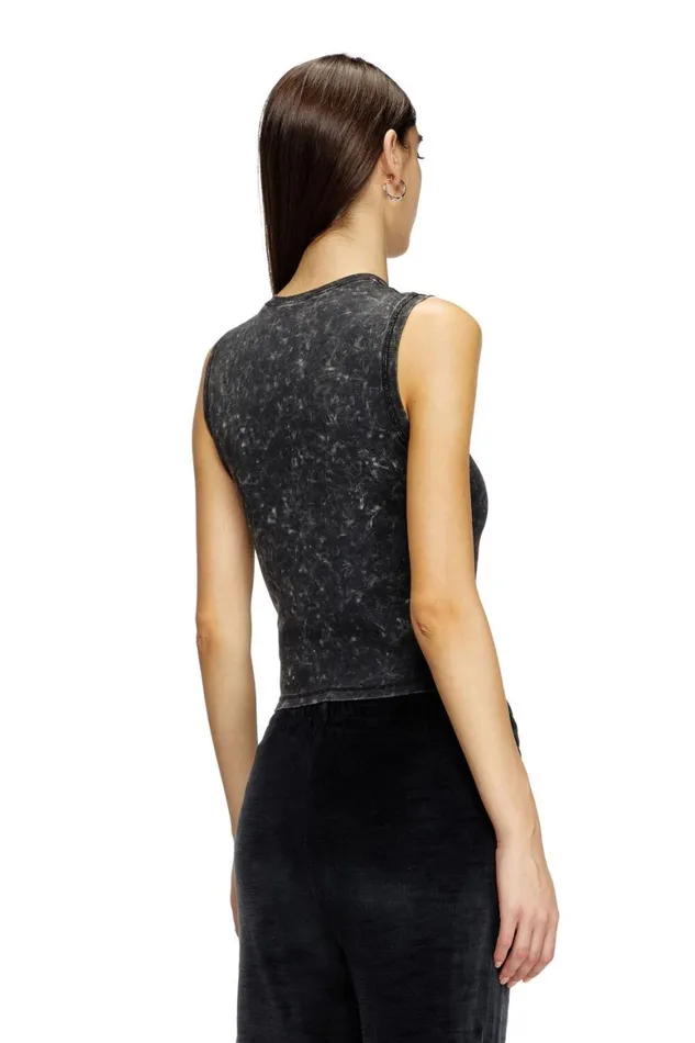 Women Diesel TShirts and Tops TARTED Black Women Diesel TShirts and Tops TARTED Black