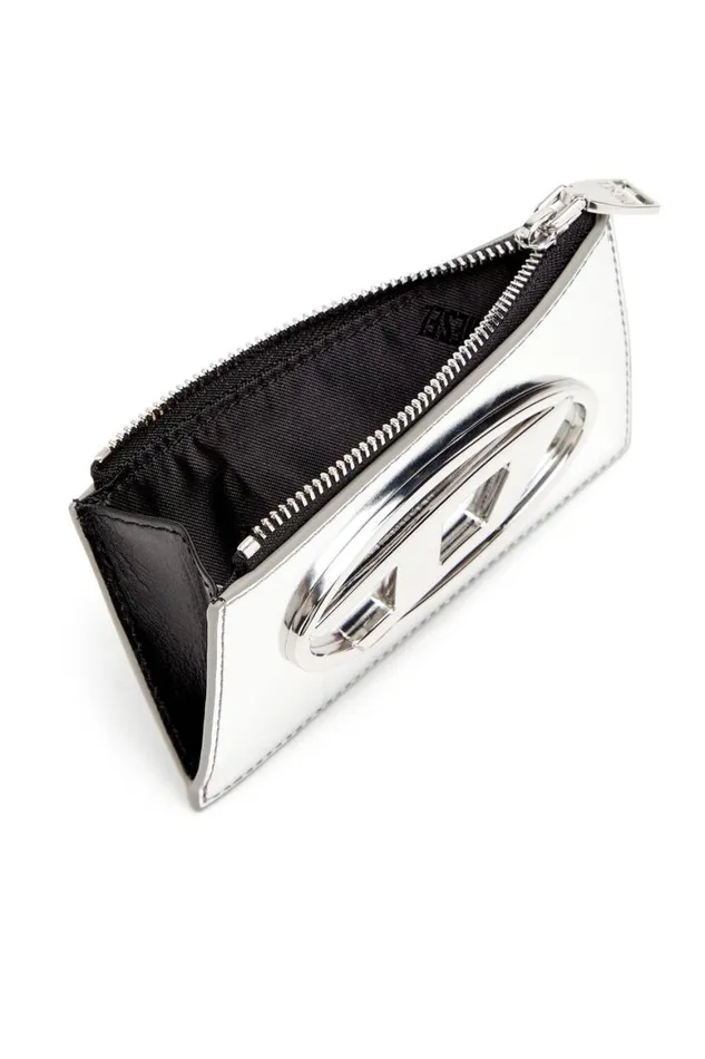 Women Diesel Wallets 1DR CARD HOLDER III Silver