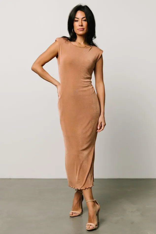 Women Dita Midi Dress Camel Baltic Born Midi Dresses