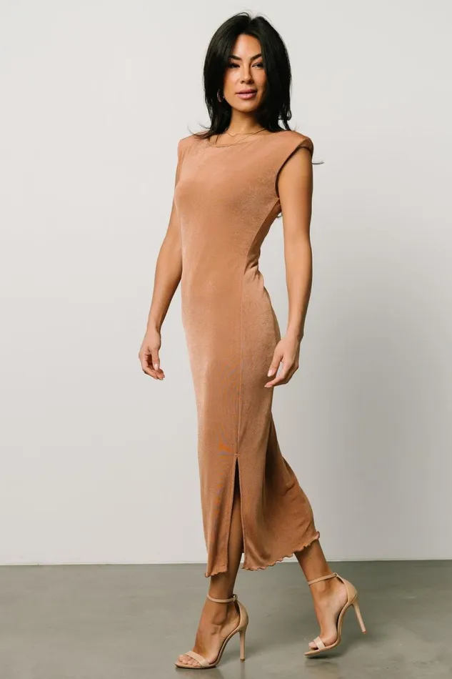 Women Dita Midi Dress Camel Baltic Born Midi Dresses