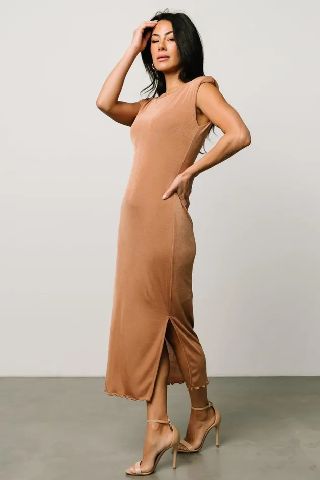 Women Dita Midi Dress Camel Baltic Born Midi Dresses