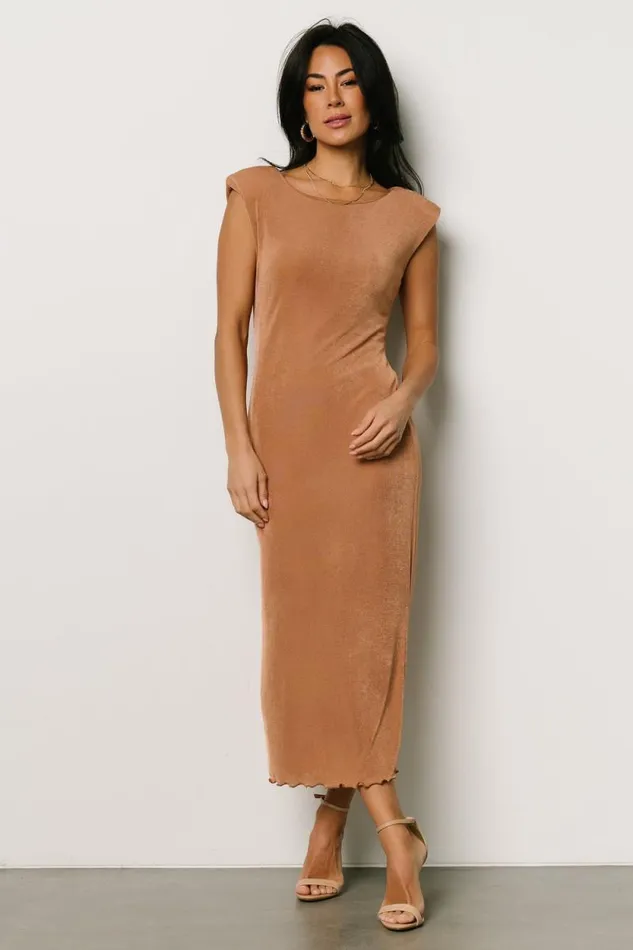 Women Dita Midi Dress Camel Baltic Born Midi Dresses