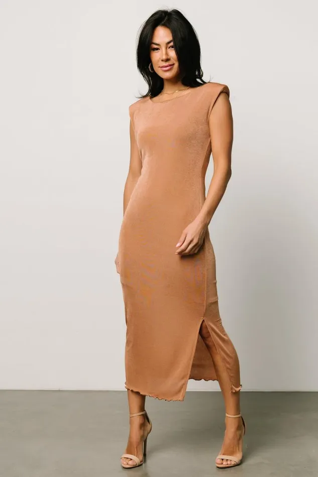 Women Dita Midi Dress Camel Baltic Born Midi Dresses