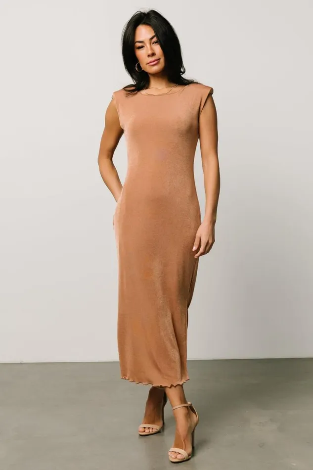 Women Dita Midi Dress Camel Baltic Born Midi Dresses