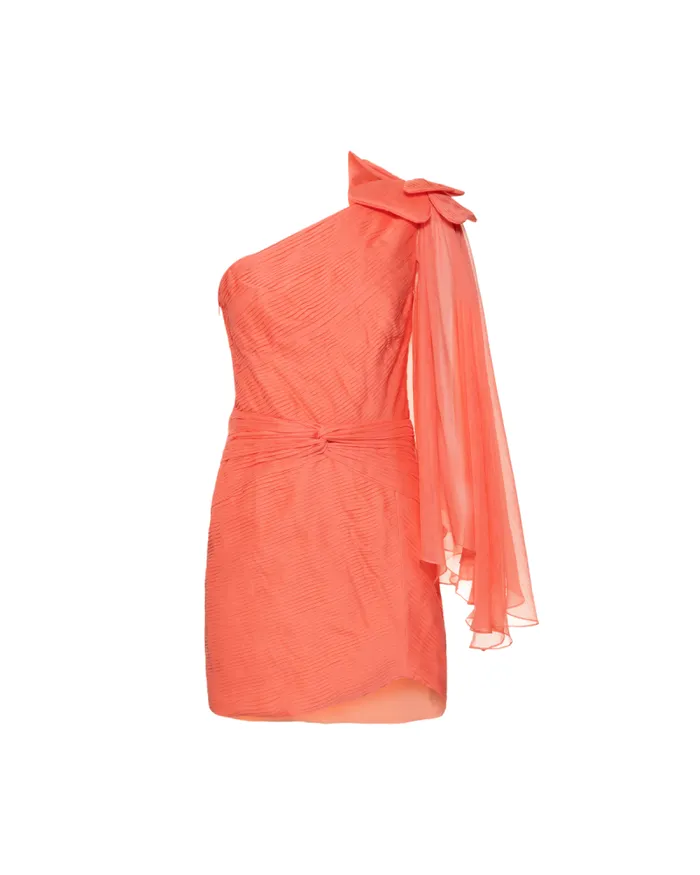 Women Dresses and Jumpsuits PatBO Floral Beaded Mini Dress FINAL SALE Coral