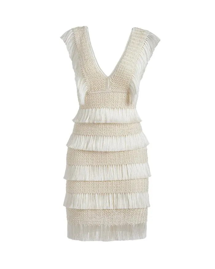 Women Dresses and Jumpsuits PatBO Fringe Midi Dress FINAL SALE Ivory Women Dresses and Jumpsuits PatBO Fringe Midi Dress FINAL SALE Ivory