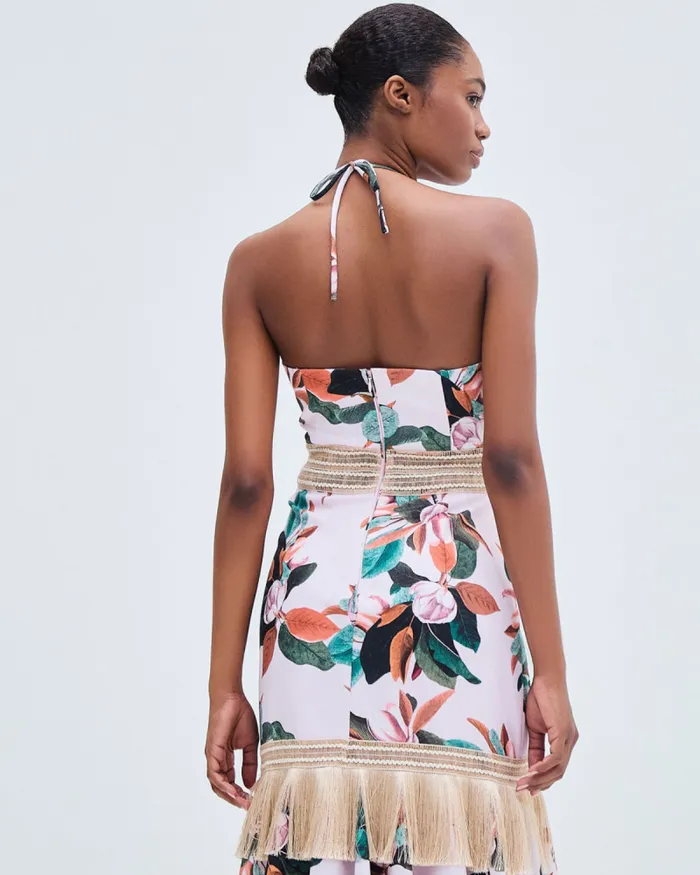 Women Dresses and Jumpsuits PatBO Magnolia Fitted Midi Dress FINAL SALE Chalk Pink