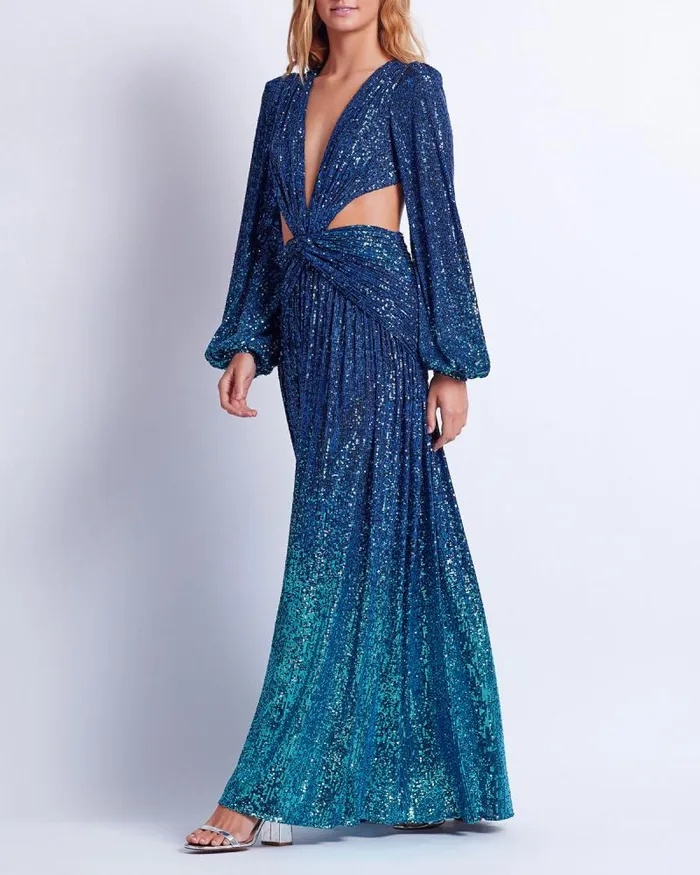 Women Dresses and Jumpsuits PatBO OMBRE SEQUIN GOWN FINAL SALE High Tide