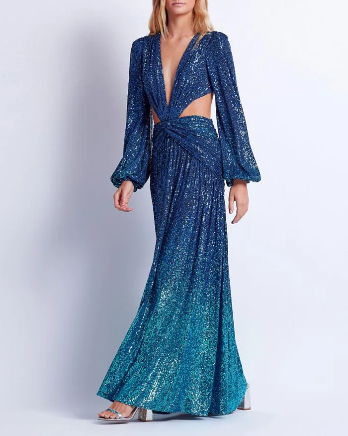 Women Dresses and Jumpsuits PatBO OMBRE SEQUIN GOWN FINAL SALE High Tide