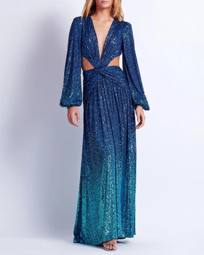 Women Dresses and Jumpsuits PatBO OMBRE SEQUIN GOWN FINAL SALE High Tide