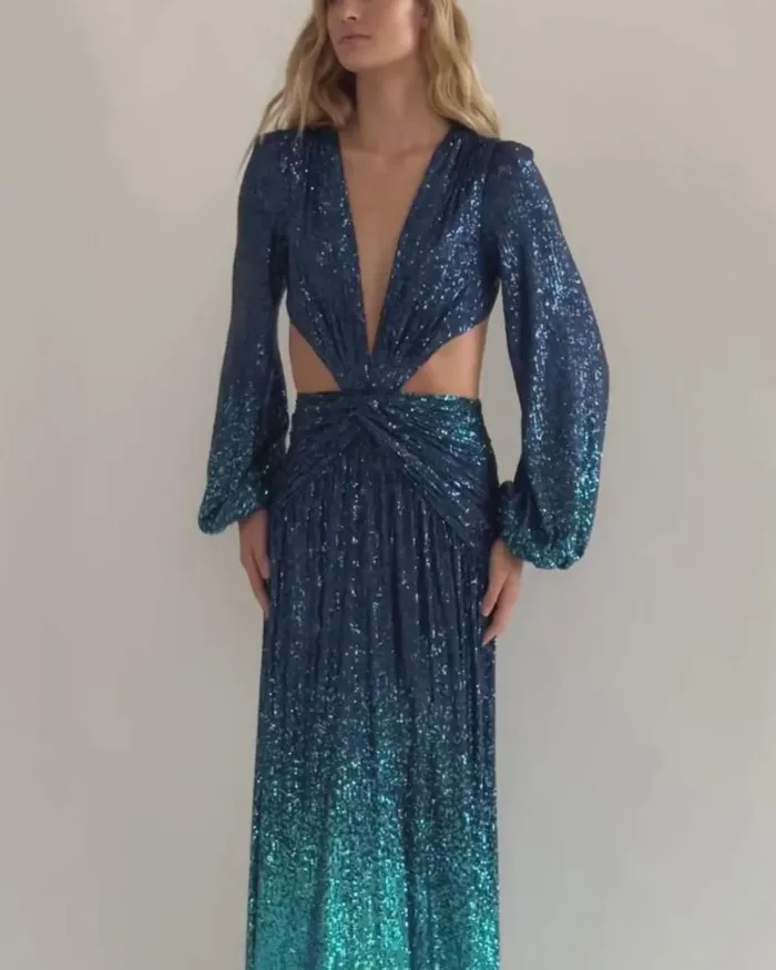 Women Dresses and Jumpsuits PatBO OMBRE SEQUIN GOWN FINAL SALE High Tide