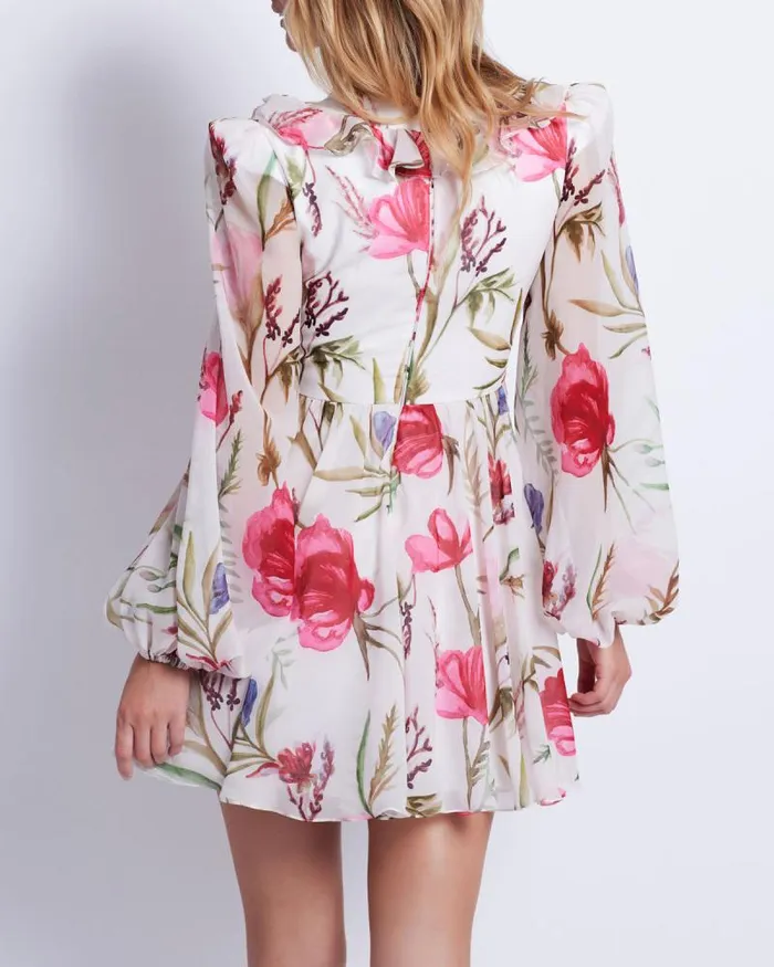Women Dresses and Jumpsuits PatBO Viera VNeck Mini Dress FINAL SALE White