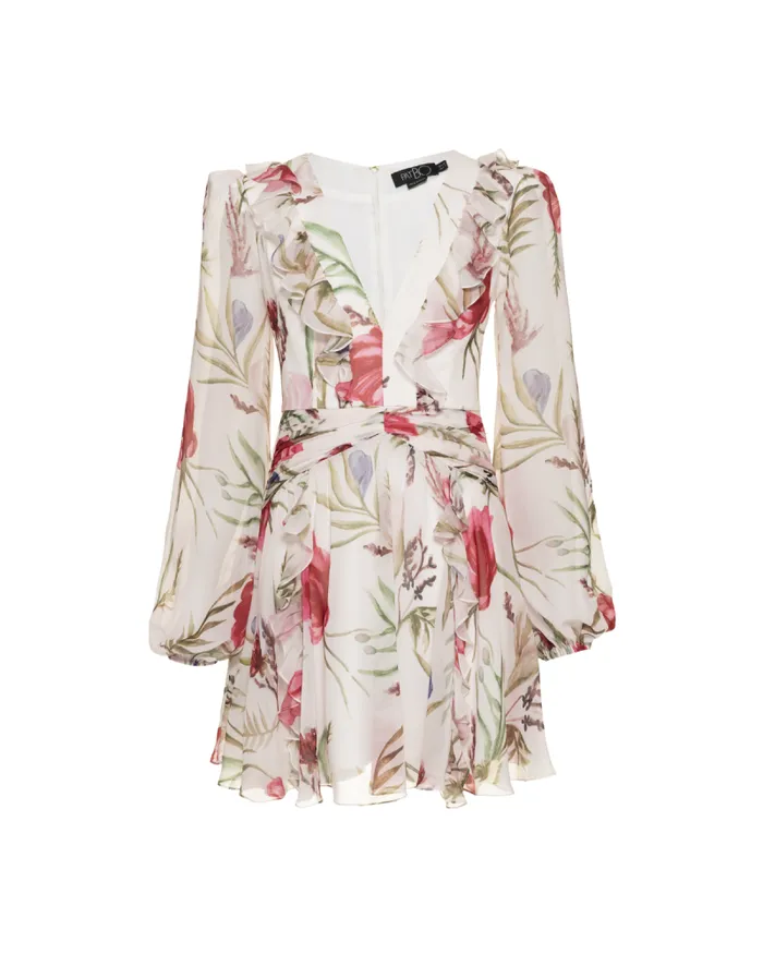 Women Dresses and Jumpsuits PatBO Viera VNeck Mini Dress FINAL SALE White