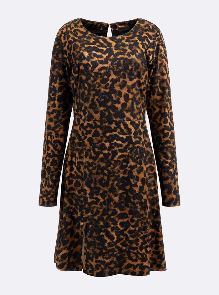 Women Dresses GUESS Amber Lynx Print Paris Mini Dress