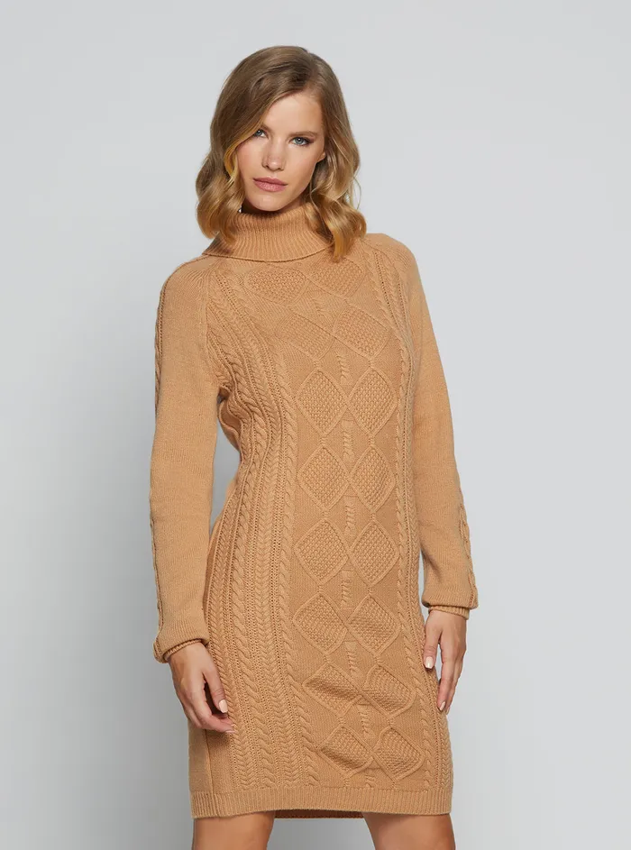 Women Dresses GUESS Eco Tan Elisabeth Knit Mini Dress