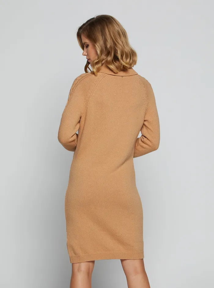 Women Dresses GUESS Eco Tan Elisabeth Knit Mini Dress Women Dresses GUESS Eco Tan Elisabeth Knit Mini Dress