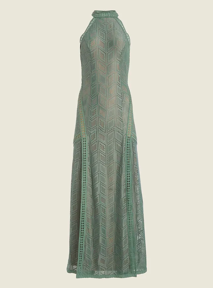 Women Dresses GUESS Topaz Sunset Geo Lace Maxi Dress Women Dresses GUESS Topaz Sunset Geo Lace Maxi Dress