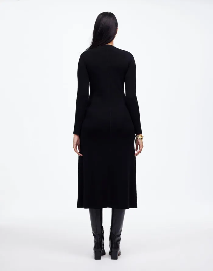 Women Dresses Madewell Merino Wool Sweater Maxi Dress True Black