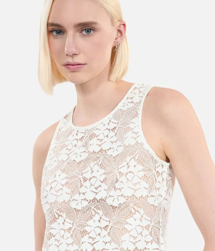 Women Ecru Lace Top THE KOOPLES Blouses and Shirts