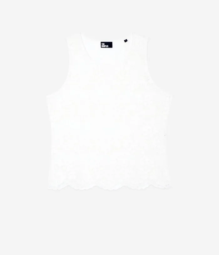 Women Ecru Lace Top THE KOOPLES Blouses and Shirts