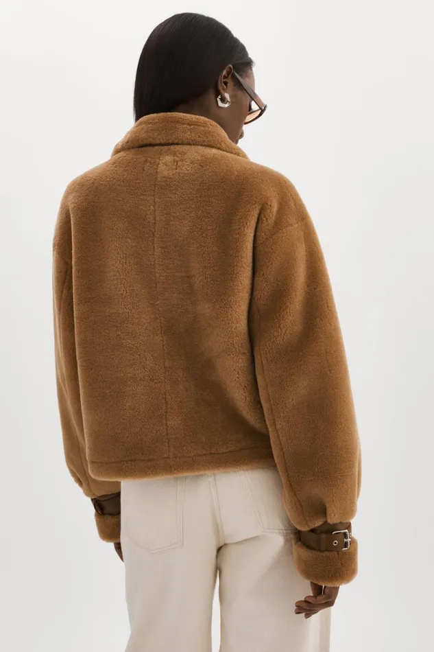 Women ELODY Faux Fur Jacket Mochabrown LAMARQUE Faux Fur