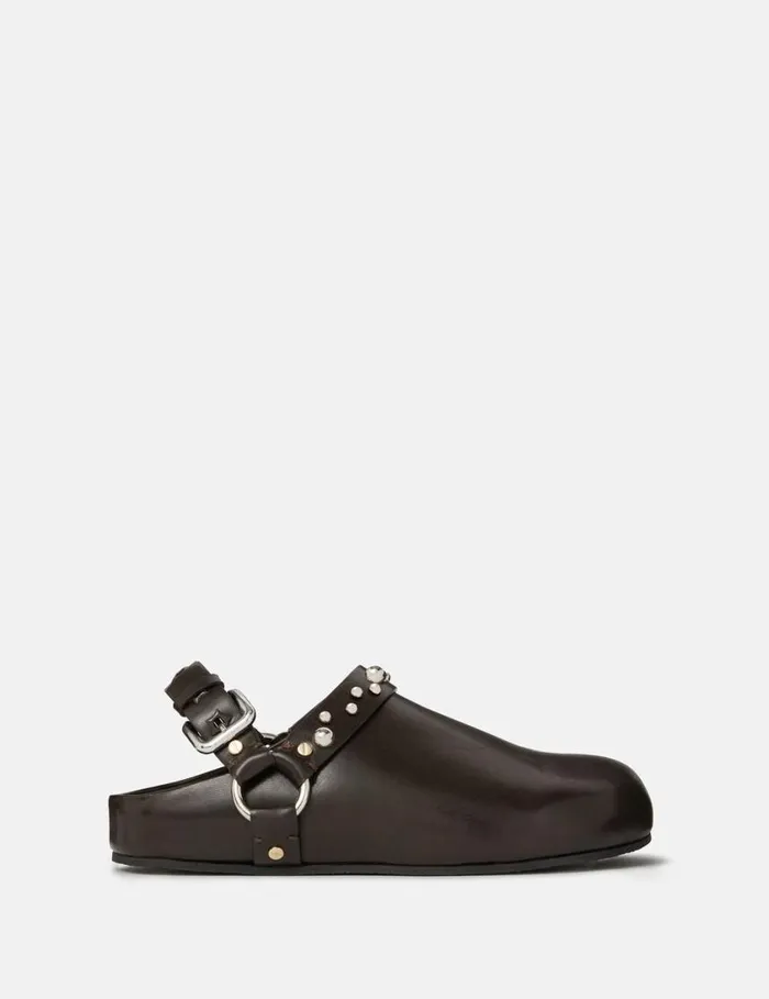 Women Elyse Studded Clogs Brown Stella McCartney Flats