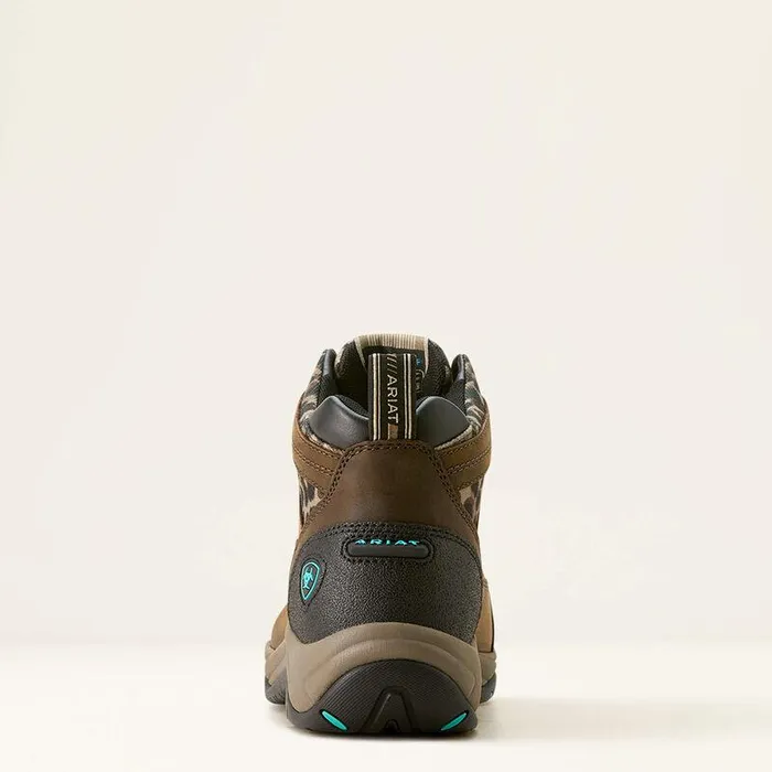 Women English Riding Boots Ariat Terrain Waterproof Boot Chocolatecamo Leopard