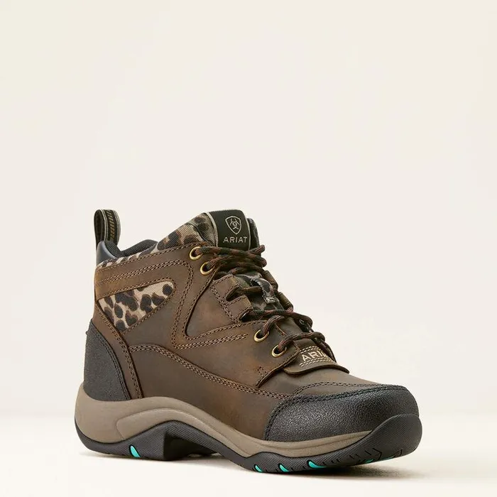 Women English Riding Boots Ariat Terrain Waterproof Boot Chocolatecamo Leopard