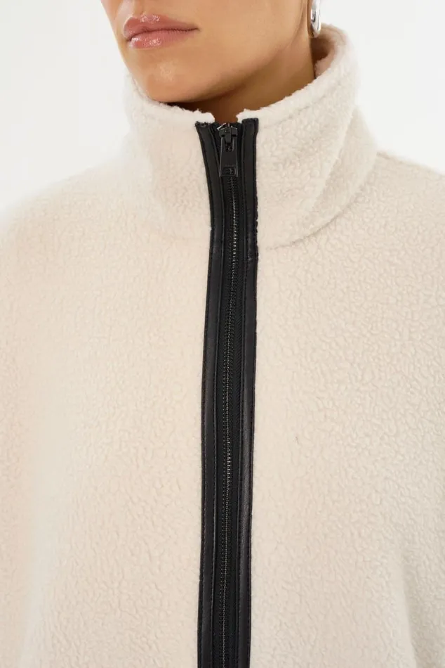 Women EUDORA Polar Fleece Vest Ivory LAMARQUE Tops Women EUDORA Polar Fleece Vest Ivory LAMARQUE Tops