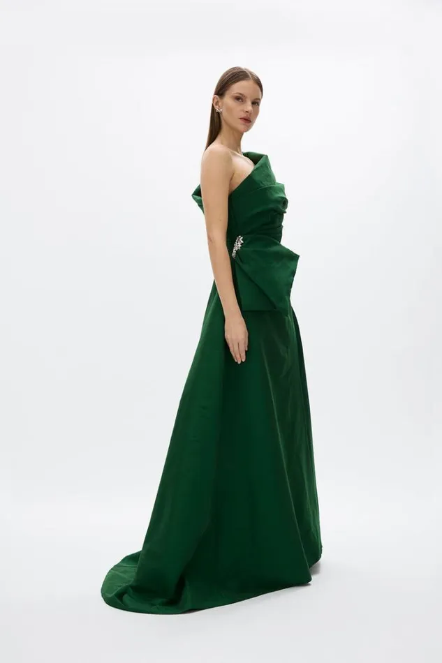 Women Evening Dresses Rachel Gilbert Rachel Gilbert ARCHER GOWN 8211 GREEN Women Evening Dresses Rachel Gilbert Rachel Gilbert ARCHER GOWN 8211 GREEN