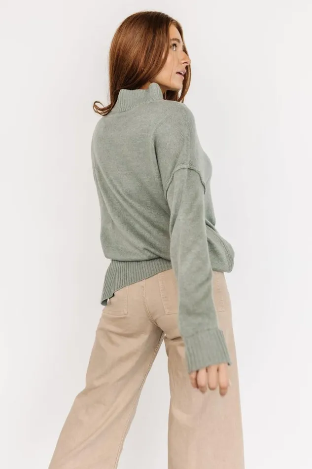 Women Evermore Knit Sweater Sage Baltic Born Sweaters