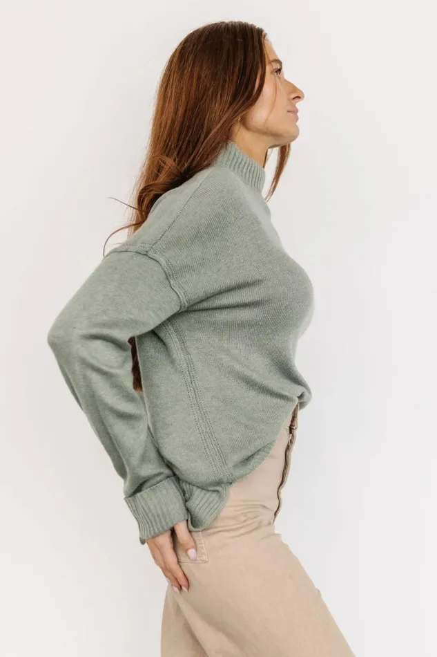 Women Evermore Knit Sweater Sage Baltic Born Sweaters