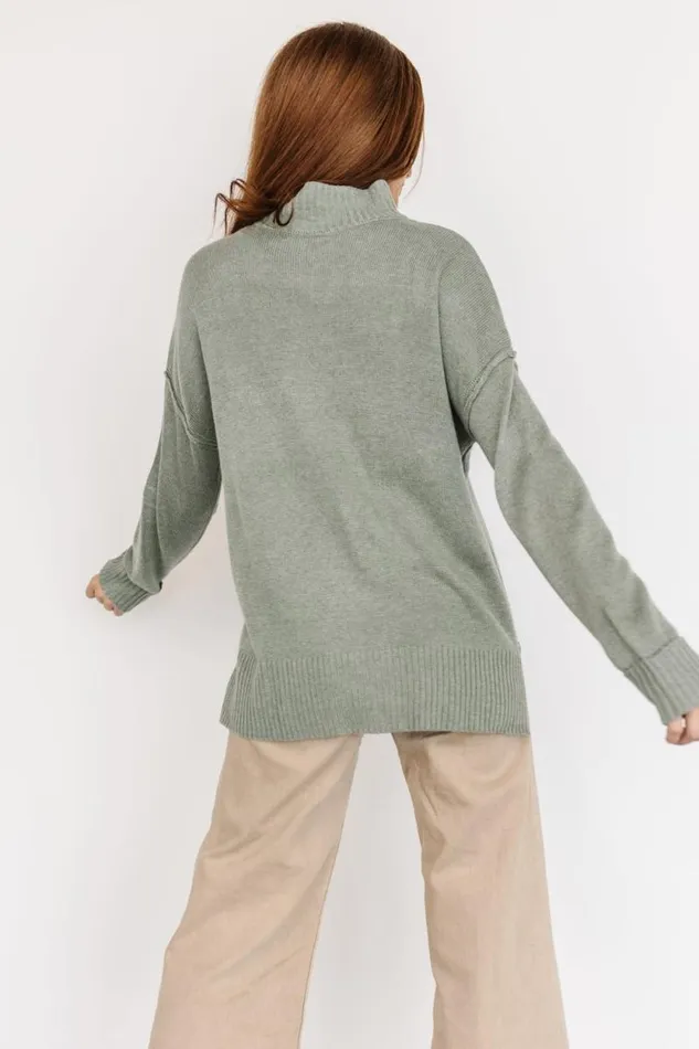 Women Evermore Knit Sweater Sage Baltic Born Sweaters